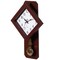 Clockswise Traditional Brown Square Wood- Looking Pendulum Plastic Wall Clock QI004508.BN - alternate 7